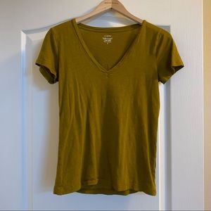J Crew Mustard V Neck
